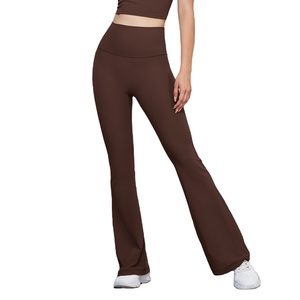 Pantalones de Fitness Wyplosz, Pantalones Ajustados con Corte de Campana, Logotipo Personalizado al por Mayor, Micro <span class=keywords><strong>La</strong></span> Yoga para Mujer # Colección Primavera-Verano 39;s Mid - Product Image 1