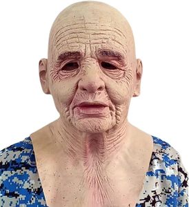 Halloween fête réaliste vieil homme visage perruque vieille femme masques de Noël jeune homme capuche <span class=keywords><strong>beau</strong></span> mec masque en latex - Product Image 6