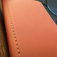 Porte-Comptes en Cuir Véritable Personnalisé avec Logo, Fait Main, Portable, Luxe Moderne, pour Restaurant, Porte-Extrait de Compte Personnalisé