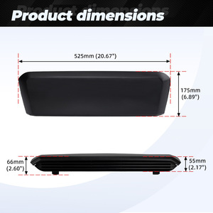 ช่องระบายอากาศฝากระโปรงหน้ารถยนต์ สีดำ ทำจากพลาสติก ABS สำหรับ Toyota Tacoma ปี 16-22 รุ่นปรับปรุง LKT195 - Product Image 3