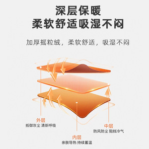 Cycling Mask Windproof Fleece Face Cover Unisex Outdoor Sports Winter Headgear Dark Gray - Product Image 5