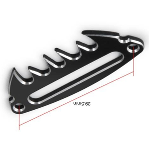Custom CNC Usinagem alta qualidade alumínio Black Metal Control Mount <span class=keywords><strong>Hawse</strong></span> <span class=keywords><strong>Fairlead</strong></span> - Product Image 5