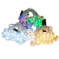 HD888 Bubble Globe Lichterkette 20 LED Knisternde Kugel-Lichterkette Batteriebetrieben Warmweiß Kaltweiß Weihnachtsbaum-Dekoration