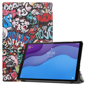 Funda de cuero PU con estampado magnético y soporte triple delgado para Lenovo <span class=keywords><strong>Tab</strong></span> <span class=keywords><strong>M10</strong></span> HD (2nd Gen) - Product Image 1