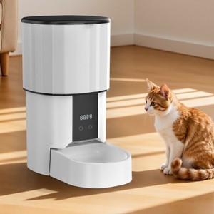 Distributeur automatique intelligent de nourriture pour animaux de compagnie avec minuterie, contrôle des portions, distribution à distance des friandises, bol en acier inoxydable 304 pour chats et chiens - Product Image 1