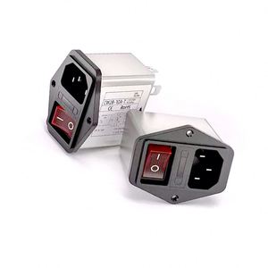 Power Filter CW2B-3/6/10A-T Receptacle Type Purification with Dual Safety <b>Switch</b> with <b>Lamp</b> EMI Interference CW2B-6A-T CW2B-10A-T - Product Image 2