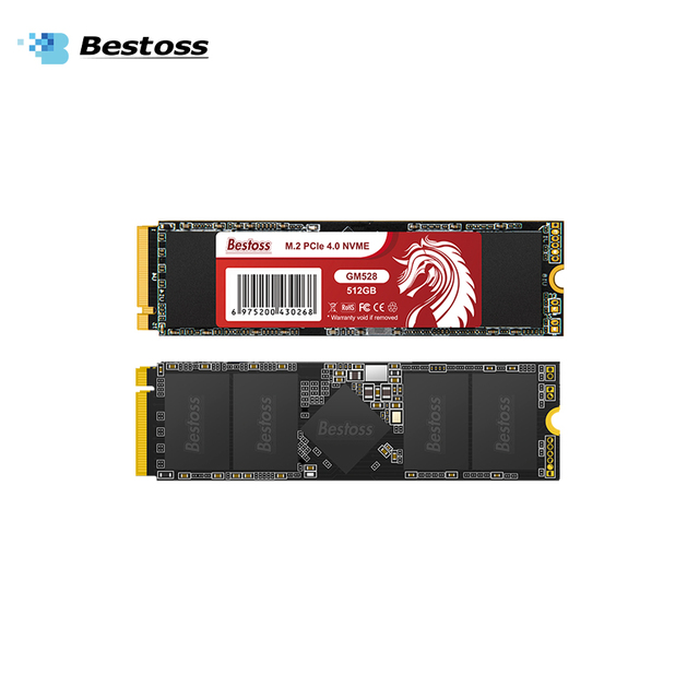 Bestoss High-Speed M.2 PCIe 4.0 NVMe Internal SSD 512GB/1TB/2TB 4500-4800MB/s Read/Write Speed Desktop Use New Product