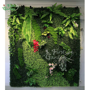 Di alta qualità di <span class=keywords><strong>piante</strong></span> tropicali artificiale di plastica felci crepe fiori hang orchidea verticale pianta verde della parete decorazione di cerimonia nuziale - Product Image 2