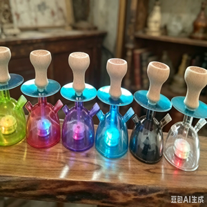 ขวดแก้วสีสันสดใสสำหรับสูบบารากุขนาดเล็ก อุปกรณ์เสริมสำหรับการสูบบุหรี่ โปร่งใส เหมาะสำหรับงานปาร์ตี้ ของตกแต่งแปลกใหม่ - Product Image 3