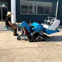 Moissonneuse-batteuse automotrice haut de gamme à moteur, engrenage haute efficacité, largeur de travail de 1000 mm pour maïs, blé, manioc