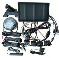 Monitor Grabador de Video VEER de 10 Pulgadas con Pantalla Táctil de 5 Canales, Cámara de Visión Trasera AHD 720p Infrarroja y BSD