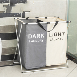 <strong>Washing</strong> Bag <strong>Basket</strong> Wholesale Mesh Laundry <strong>Basket</strong> <strong>White</strong> Wicker Large Foldable Fabric Laundry <strong>Basket</strong> with Folding Legs - Product Image 3