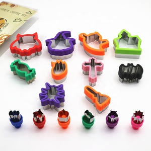 Halloween Máy Cắt Bánh Sandwich Và Niêm Phong Cho Trẻ Em Mèo Ma Phù Thủy Hat Hình Dạng Bánh Mì <span class=keywords><strong>Cookie</strong></span> Baking Công Cụ - Product Image 1