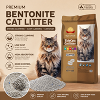 Litière pour chat à l'odeur de café, forte absorption, bentonite, fournisseur d'articles pour animaux de compagnie, usine de fabrication de litière pour chat
