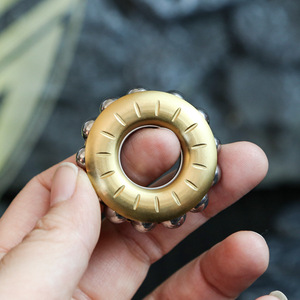 Source Factory Durable Metal Mechanical Gyro Adult EDC Decompression Toy <b>Beads</b> Kids Push Card Artifact Fidget Spinners - Product Image 4