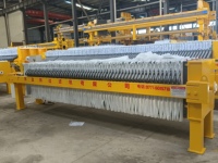 Presse à filtre à chambre de 40 m² 800*800mm à déplacement automatique des plaques pour le lavage du sable, la déshydratation des eaux usées et des boues de pierre