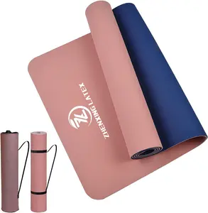 2023 6Mm Hoge Kwaliteit Eco-Vriendelijke Enkele En Dubbele Kleur Mat De Yoga Opvouwbare Duurzame Yoga Pad Tpe Yoga Mat