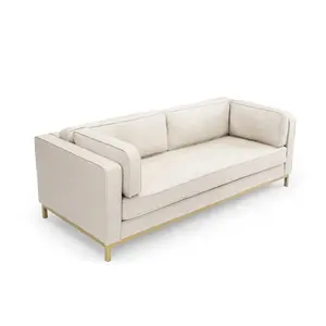 foshan furniture Leather Living Room Furniture sectional sofa 2- seater single sofa bed