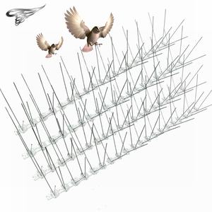 Pointes d'<span class=keywords><strong>oiseau</strong></span> en acier inoxydable 304-Pointes anti-pigeon et anti-montée pour toit et clôture (50cm résistant aux UV pour une utilisation en extérieur) - Product Image 3