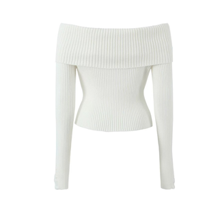Maglione Pullover Sexy con spalline 2024 donna con foro 2894 Runwaylover - Product Image 2