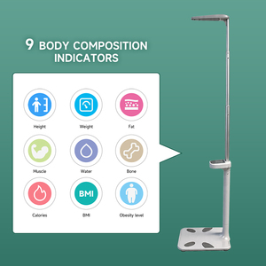 Báscula Digital Plegable para Farmacias Comerciales, Medición <span class=keywords><strong>de</strong></span> Altura y Peso, Medición <span class=keywords><strong>de</strong></span> Altura Ultrasónica, IMC, Altura y Peso - Product Image 3