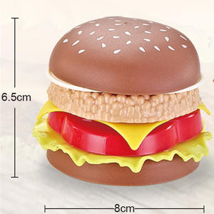 Venta caliente al por mayor juguete hamburguesa simulación comida juguetes cocina educación juego de simulación comida accesorios juguete - Product Image 2