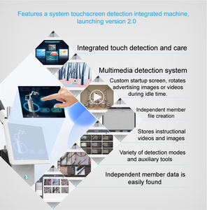 Analyseur de cuir chevelu multimédia, machine de repousse des cheveux 650 nm, 326 diodes, système multifonction, machine d'analyse de la peau - Product Image 4