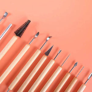 <span class=keywords><strong>Kit</strong></span> de <span class=keywords><strong>Sculpture</strong></span> en <span class=keywords><strong>bois</strong></span>, poterie céramique argile couteau de <span class=keywords><strong>Sculpture</strong></span> outil d'argile 11 pièces - Product Image 4