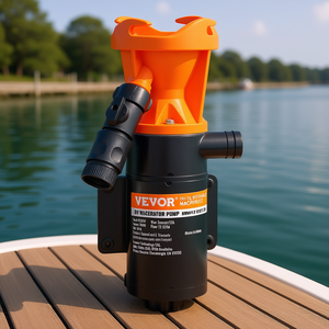 Pompa Maceratrice Portatile 12V 1501-2000 GPH per Acque Reflue Marine con Valvola a Sgancio Rapido e Tubo Metallico - Product Image 2