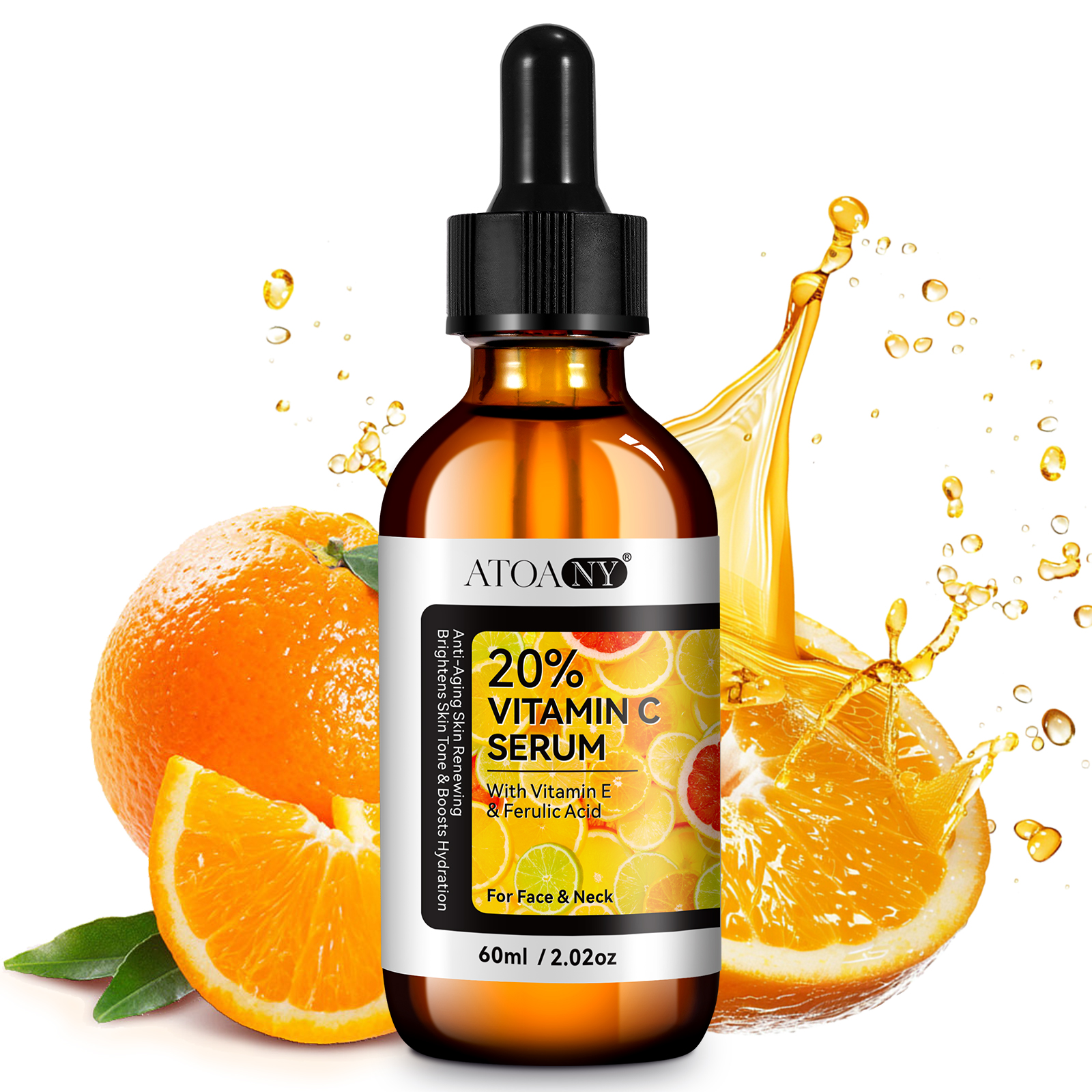 ATOANY Private Label Vitamin C Serum - Hydrating Facial Serum with