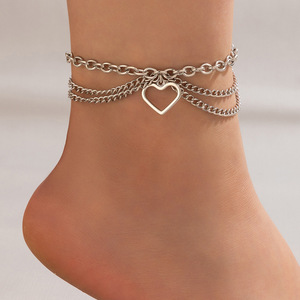 <span class=keywords><strong>Bracelet</strong></span> de cheville plaqué or style bohème classique avec pampilles et breloques étoile, serpent, cœur, pour l'été et la plage, ensembles de bijoux de pied - Product Image 5