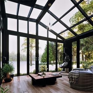 بروش شمس للغرف الجاهزة 3 4 للمواسم الأربعة ، ألومنيوم حديث صوفي ، إضافة غرفة شمسية ، منزل شمس - Product Image 4