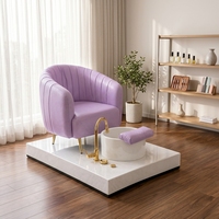Chaise de bain de pieds de canapé d'art d'ongle de réglage rotatif pour la manucure de cils