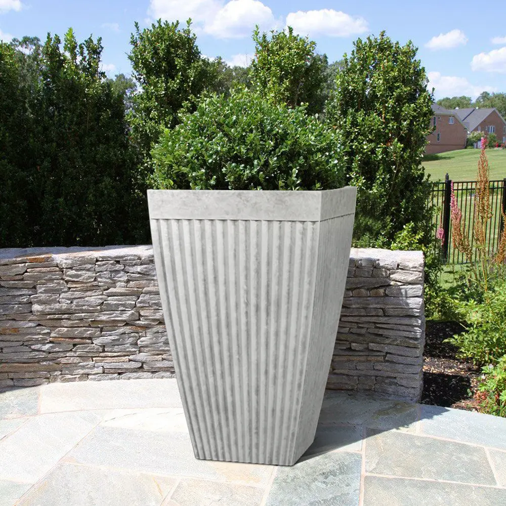 Hot Selling Indoor Outdoor Decoration Planter Custom Color High quality large flower pots for outdoors Garden Decoration