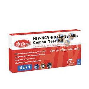 Kit de Teste Multiuso DVOT HIV Quatro em Um HIV-TP-HCV-HBSAg com Resultados em 15 Minutos - Product Image 3