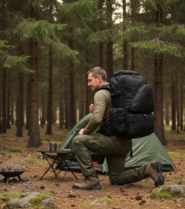 Sac à dos tactique camouflage système Molle imperméable 45L pour randonnée, camping, voyage, sport de plein air pour hommes - Product Image 2