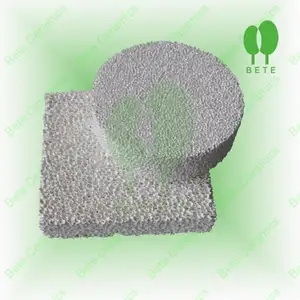 Aluminum alloy melt filtration ceramic foam alumina filter for foundry