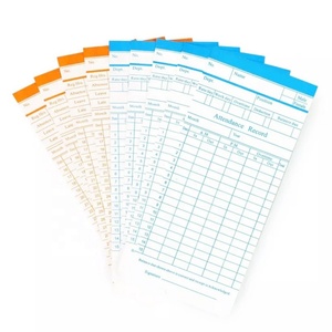 Electronic Weekly Office Staffs Time Recorder Attendance Punching Card Monthly Time Recorder Card - Product Image 4
