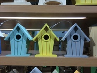 Boîte de nidification en bois pour oiseaux, caisse de nidification pour volière