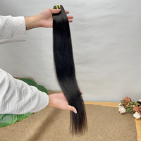 Paquetes al por mayor de cabello humano virgen sin procesar, liso, tipo Yaki, 100% cutícula alineada, doble trama, cabello vietnamita relajado