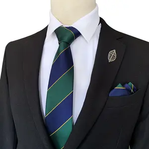 Newest Multi Color Striped Men's Silk Necktie Broad Vintage Silk tie