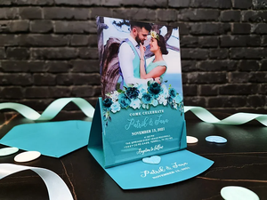 การ์ดอะคริลิคพิมพ์ลายดอกกุหลาบสำหรับวันครบรอบแต่งงานสำหรับวันวาเลนไทน์แต่งงาน - Product Image 3