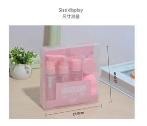 Juego de 8 Mini Botellas de Viaje para Cosméticos con <span class=keywords><strong>Tapas</strong></span> de Rosca de Plástico PET para Champú, Loción y Pelucas - Estilo Moderno de Alta Calidad - Product Image 2