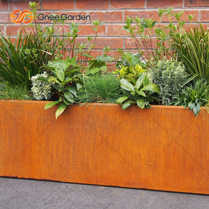 Macetas de Acero Corten Resistentes a la Corrosión, Diseño Minimalista Personalizado, Certificación ISO9001, Color Personalizado - Product Image 4