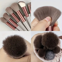 Pinceaux de maquillage complets JLY à poils doux et moelleux pour fond de teint, anticernes, fard à paupières, poudre fixante