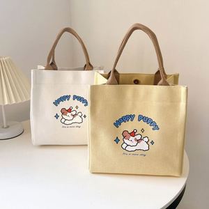 Custom Logo Eco-Friendly Reusable Medium Daily Non-Woven Cotton <b>Canvas</b> Grocery Tote Shopping <b>Bag</b> Buttons and Zipper Closure - Product Image 2