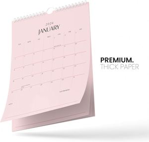 Hot Sale 2026 2027 OEM Monthly Planner <b>Calendar</b> Spiral Custom Printed Daily Wall <b>Calendar</b> - Product Image 5