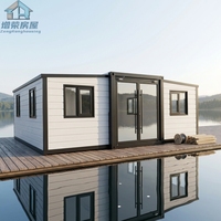 Maison conteneur préfabriquée compacte et moderne de 20 pieds, ignifuge et respirante, avec fenêtres à rupture de pont thermique certifiées CE et garantie de 3 ans – Tiny