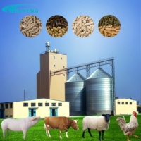 Ligne de production de granulés d'aliments pour animaux Mufeng personnalisée, 10-20 T/H, pour l'élevage de volailles, équipement d'usine d'aliments pour animaux, entièrement automatique