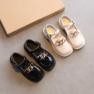 Kid для Metal Slip на Loafers, Patent Leather, Oxford Shoes, Boys Casual Sneakers, child Boat Shoes